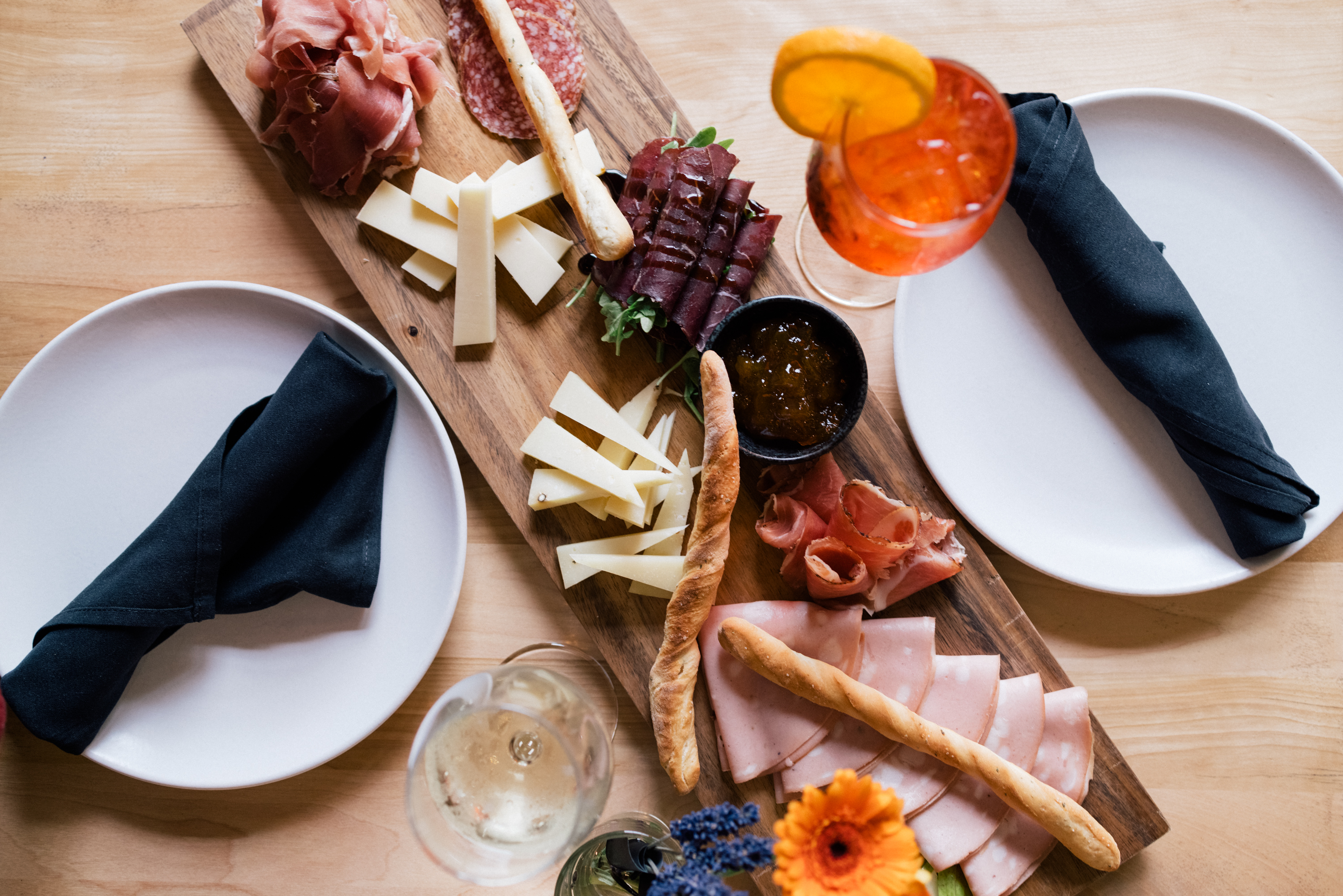 Aperitivo board at Passione Emporio